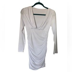 White body con long sleeve dress from Amazon- NEVER WORN